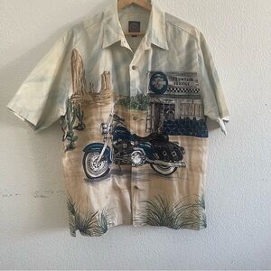 Harley Davidson Motorcycles Road king 100% cotton Button Up Shirt